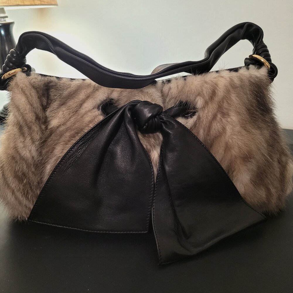 Paolo Masi Shoulder Bag with Leather Bow